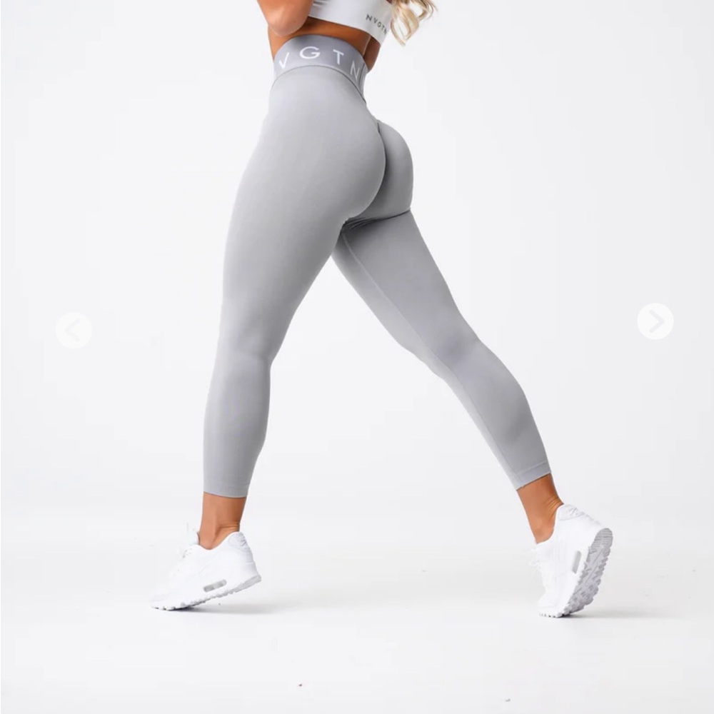 NVGTN Light Grey Sport Seamless Leggings
